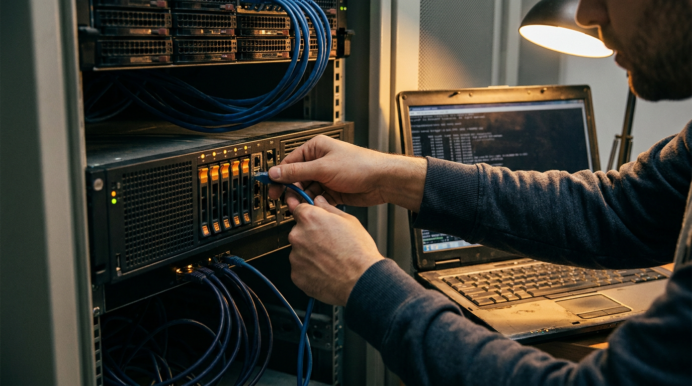 Capa editorial local sobre back-end; tema: Gerenciando máquinas virtuais no Debian com KVM, libvirt e XML — Edição 4