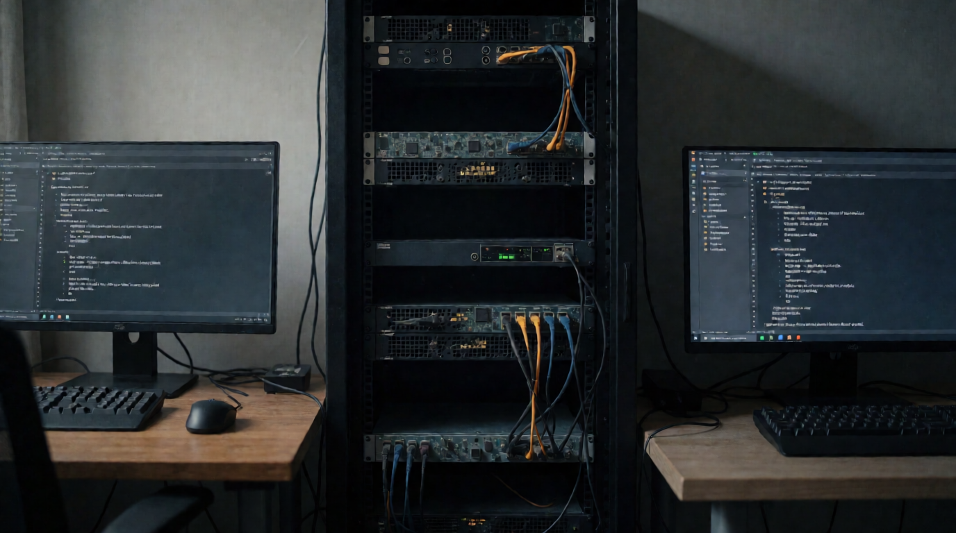 Capa editorial local sobre ia; tema: Gerenciando máquinas virtuais no Debian com KVM, libvirt e XML — Edição 7